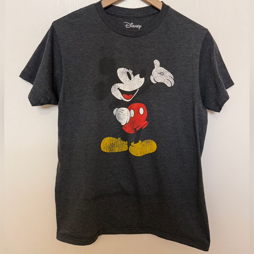 Disney Mickey Mouse Tee Charcoal Gray